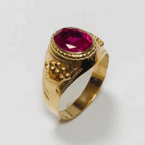 Sello Oval con Piedra A752