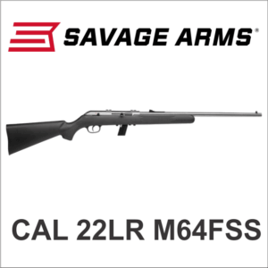 CARABINA SAVAGE CAL 22LR 64FSS SEMI BLACK SYNTETIC INOX 10T A.21102