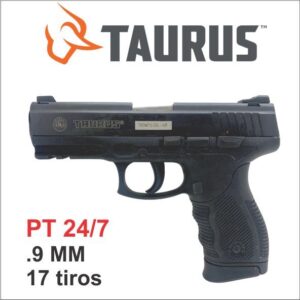 Pistola Taurus Cal. 9MM PT 24/7