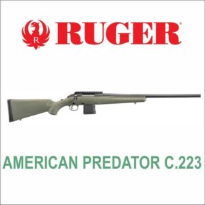 FUSIL RUGER CAL 223 AMERICAN PREDATOR GREEN 4Tiros 22"(26944) A.15138