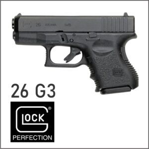 PISTOLA CAL. 9MM GLOCK MOD.26 SEMIAUTO CAÑO DE 89MM CAPA  12+1 A.13802609