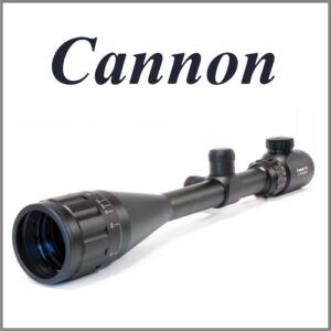 Mira Telescopica Cannon 6-24x50 correc/dioptrías RANGE FINDER MILDOT  ilum c/mont 11mm see trhu
