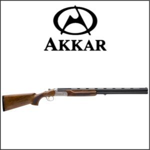 ESCOPETA AKKAR CHURCHILL 206 SILVER CAL.12UAB 710 MM T.A.T SUPERP 5 MC EXT. NOGAL AL ACEITE NIKEL/PAVON MALETIN A.6751