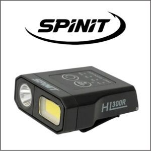 LINTERNA SPINIT HL300R CON SENSOR Y CLIP PARA GORRA RECARGABLE
